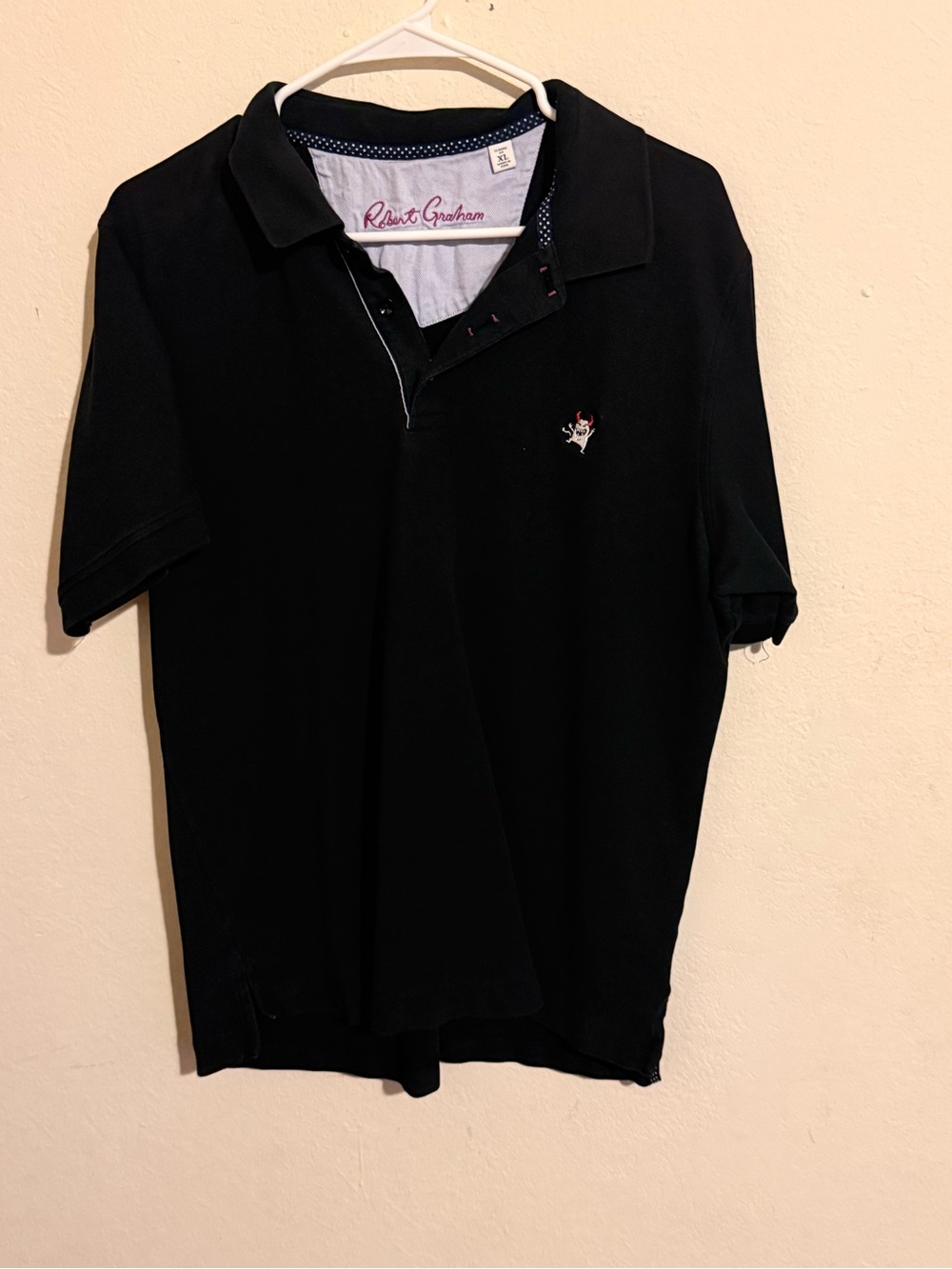 Robert Graham Men's Black Polo Shirt size xl